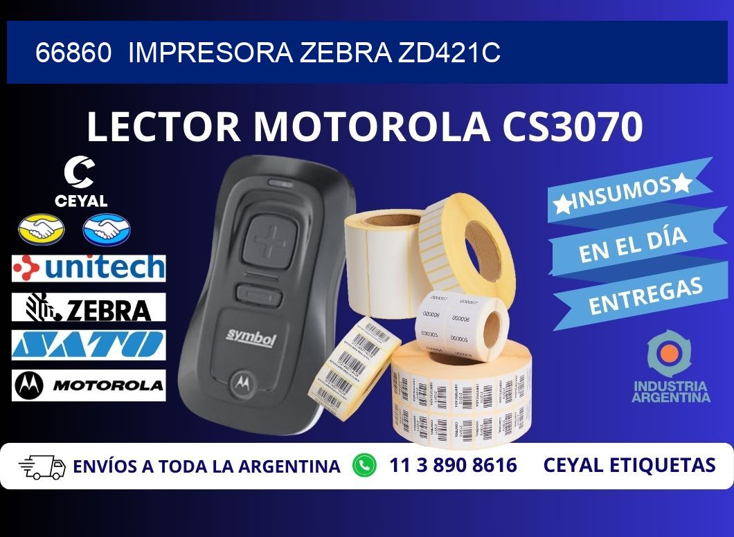 66860 Impresora Zebra zd421c