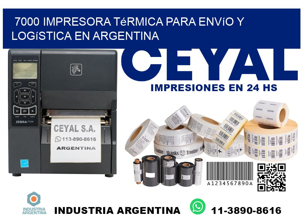 7000 impresora térmica para envío y logística en Argentina
