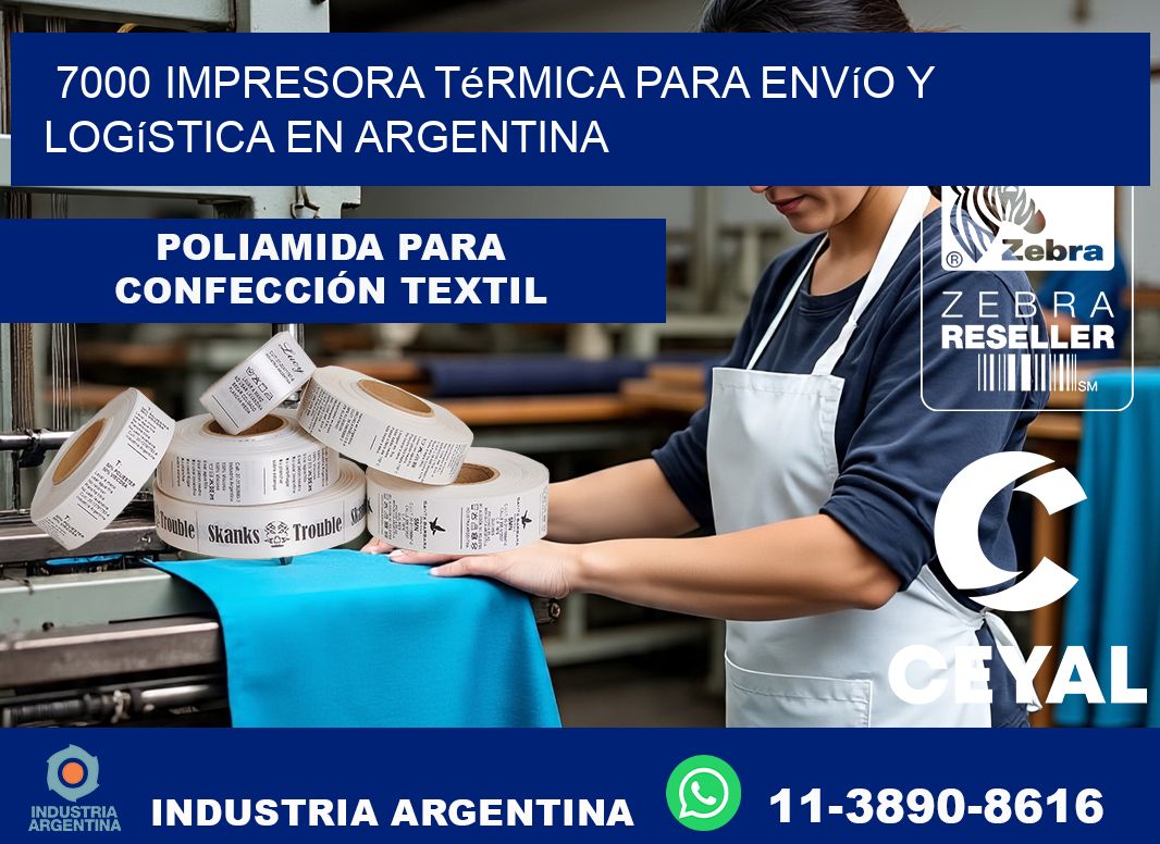 7000 impresora térmica para envío y logística en Argentina