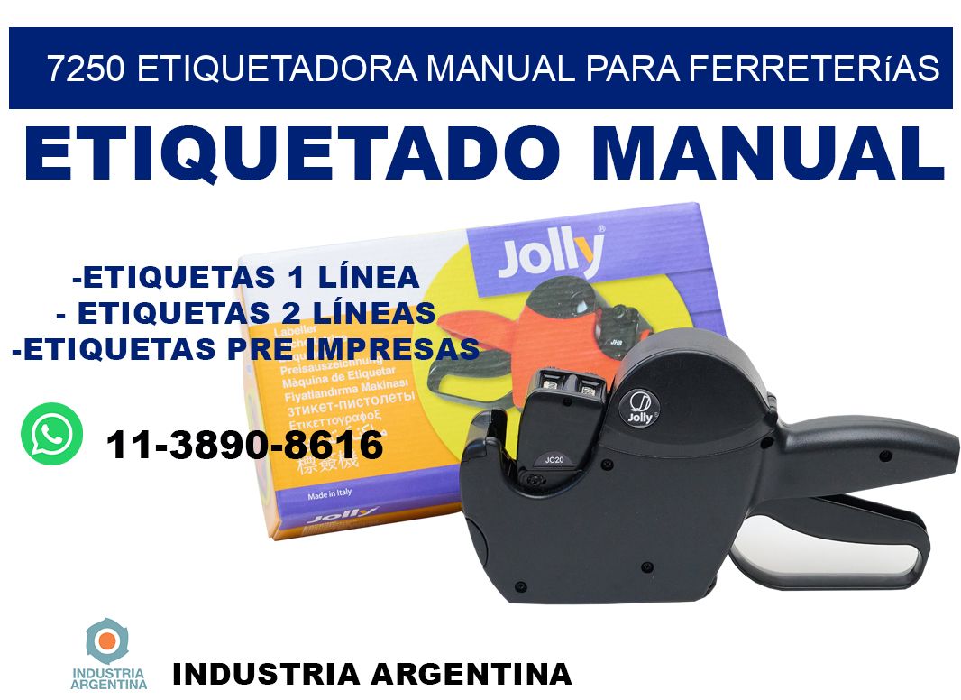 7250 etiquetadora manual para ferreterías