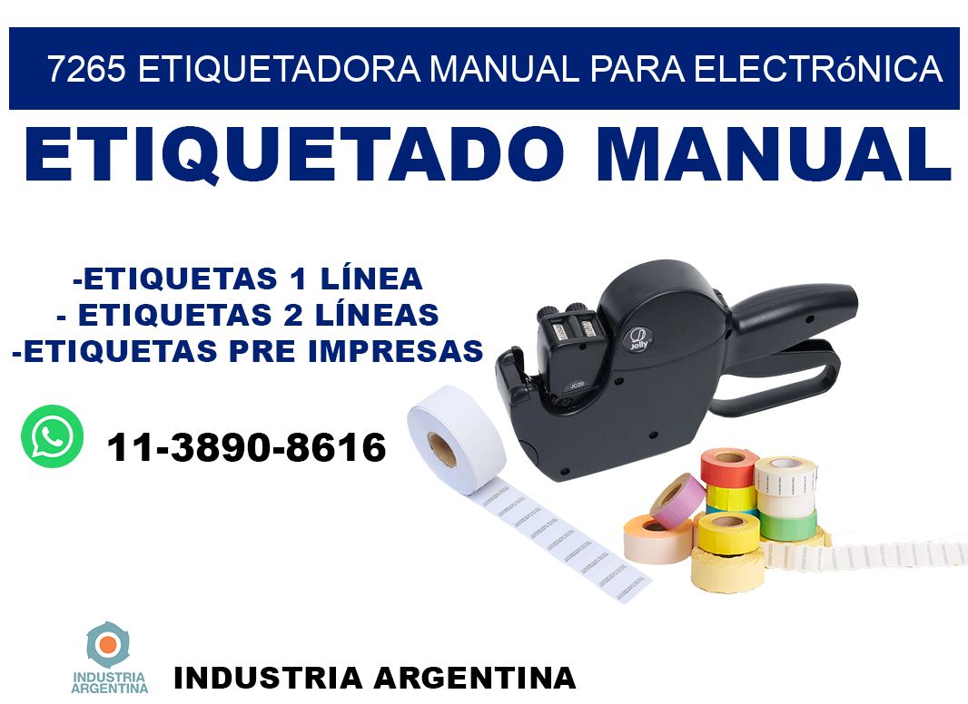 7265 etiquetadora manual para electrónica