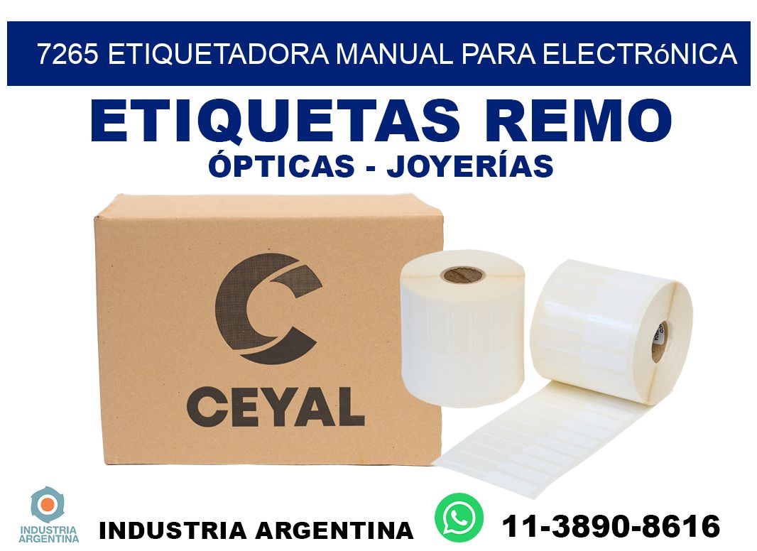 7265 etiquetadora manual para electrónica