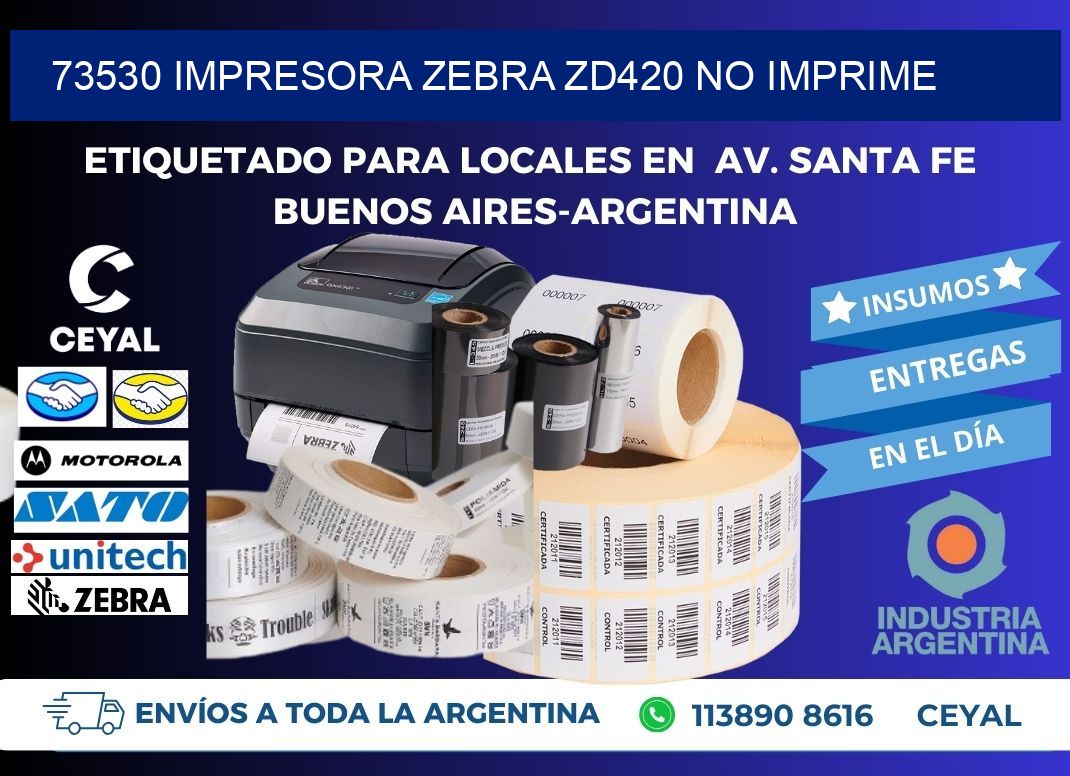 73530 Impresora Zebra ZD420 no imprime