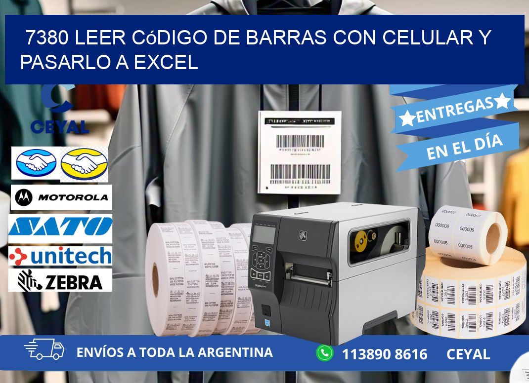 7380 Leer código de barras con celular y pasarlo a Excel
