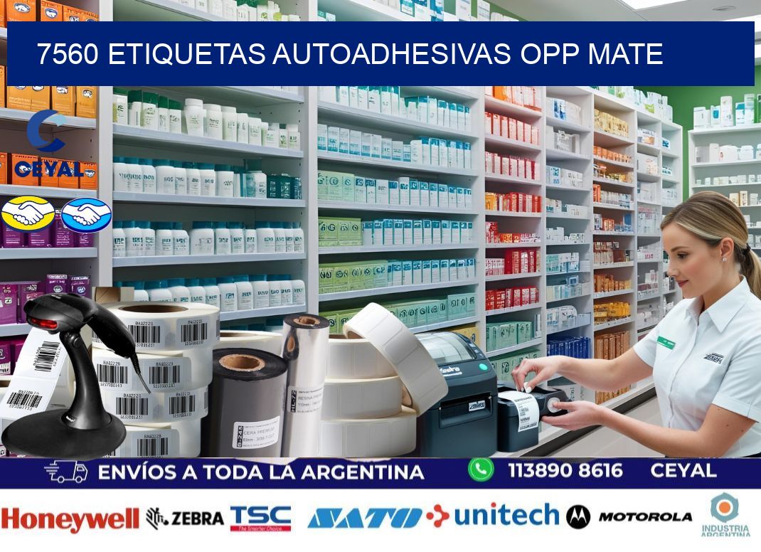 7560 etiquetas autoadhesivas Opp Mate