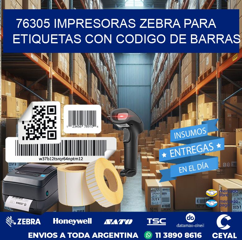 76305 impresoras zebra para etiquetas con codigo de barras