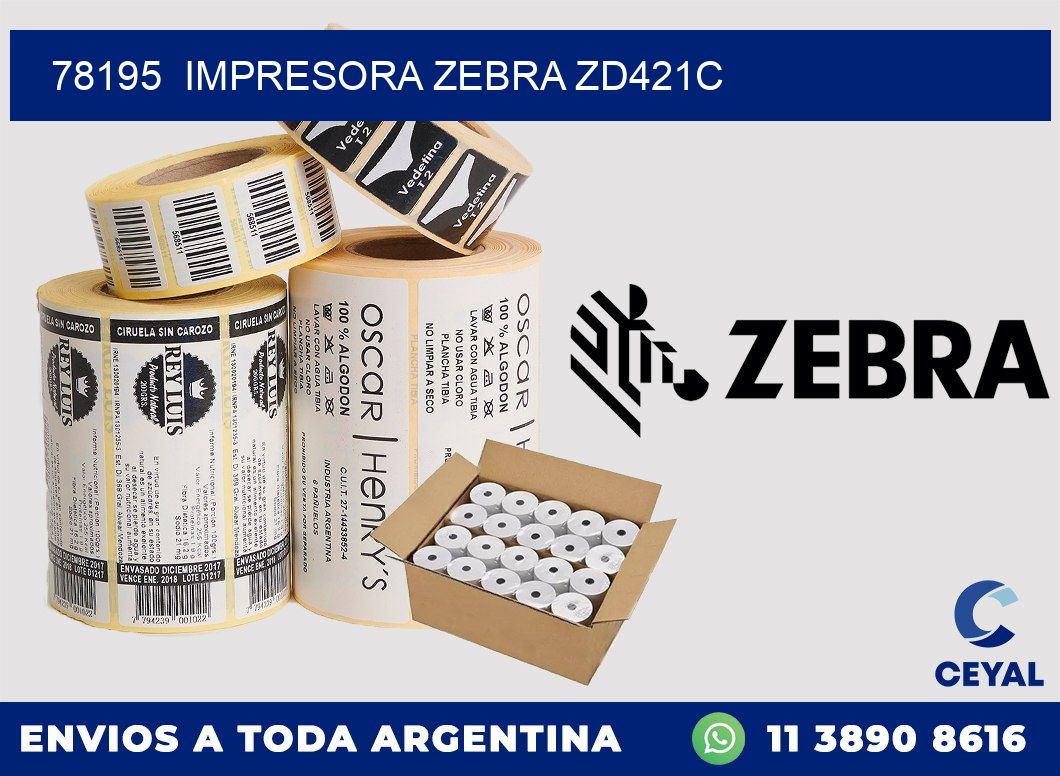 78195 Impresora Zebra zd421c