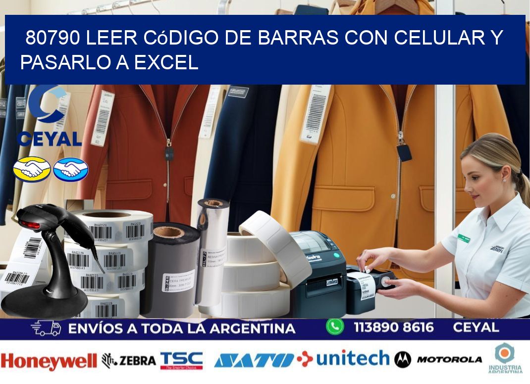 80790 Leer código de barras con celular y pasarlo a Excel