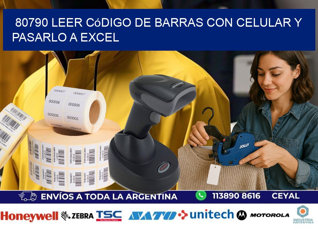 80790 Leer código de barras con celular y pasarlo a Excel