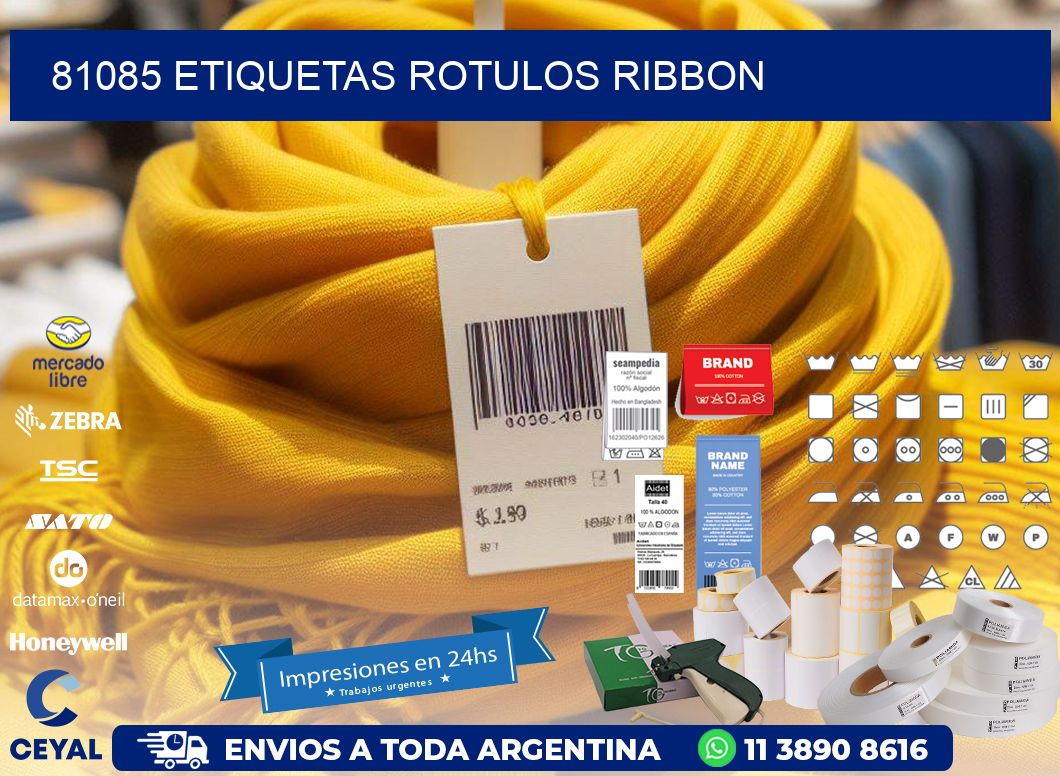 81085 Etiquetas rotulos ribbon