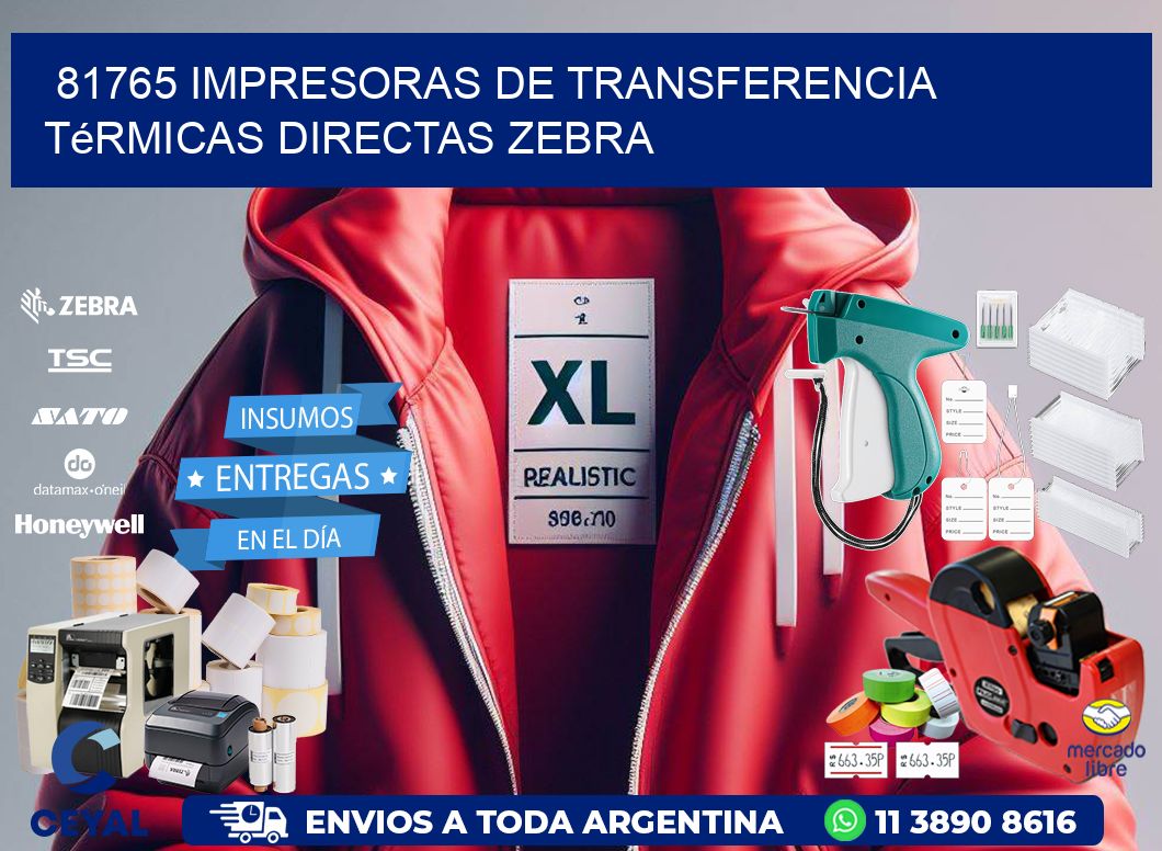 81765 impresoras de Transferencia térmicas directas zebra