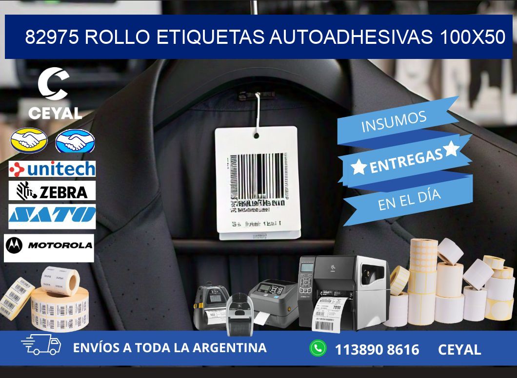 82975 Rollo Etiquetas autoadhesivas 100×50