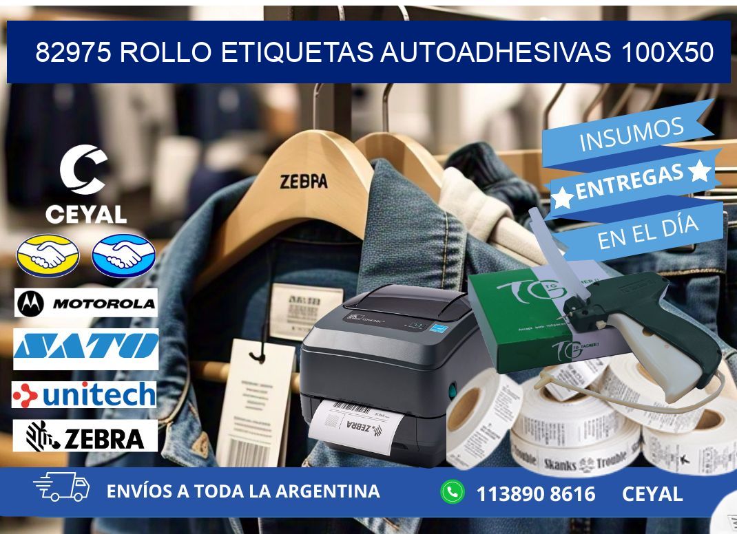 82975 Rollo Etiquetas autoadhesivas 100x50