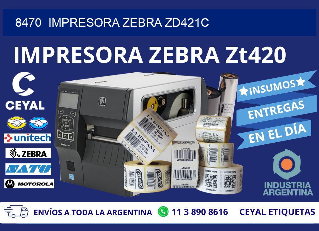 8470 Impresora Zebra zd421c