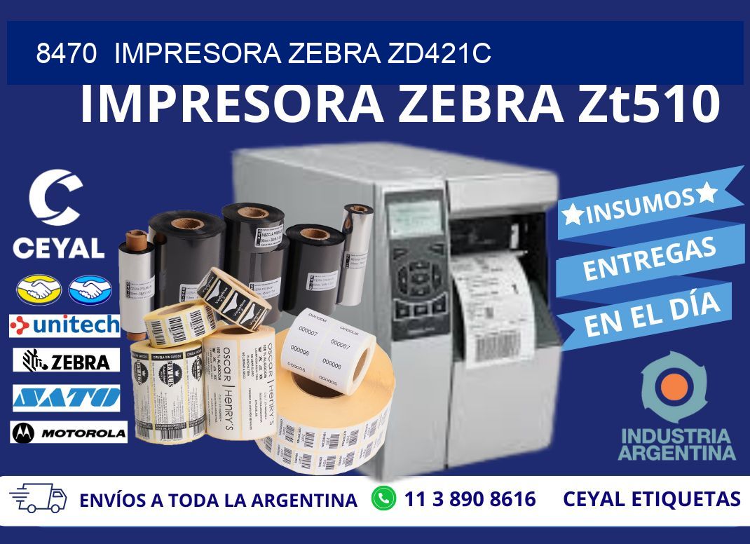 8470 Impresora Zebra zd421c