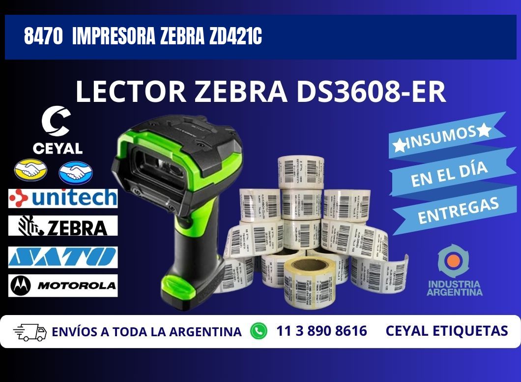 8470 Impresora Zebra zd421c