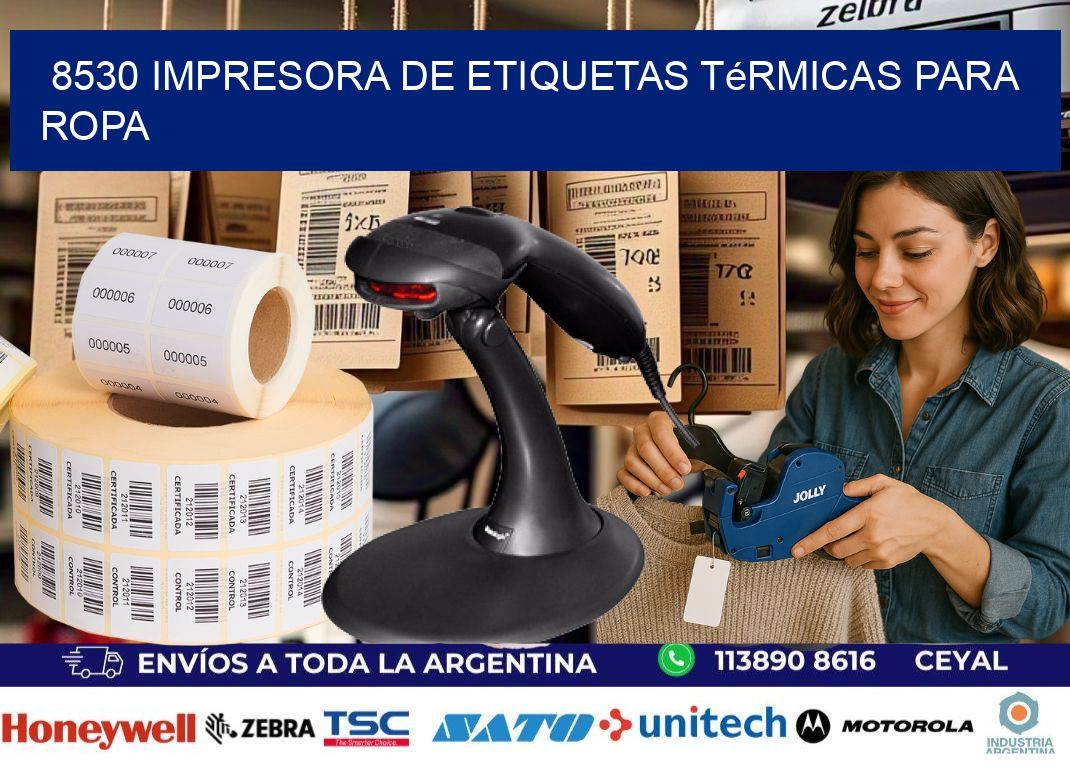 8530 impresora de etiquetas térmicas para ropa
