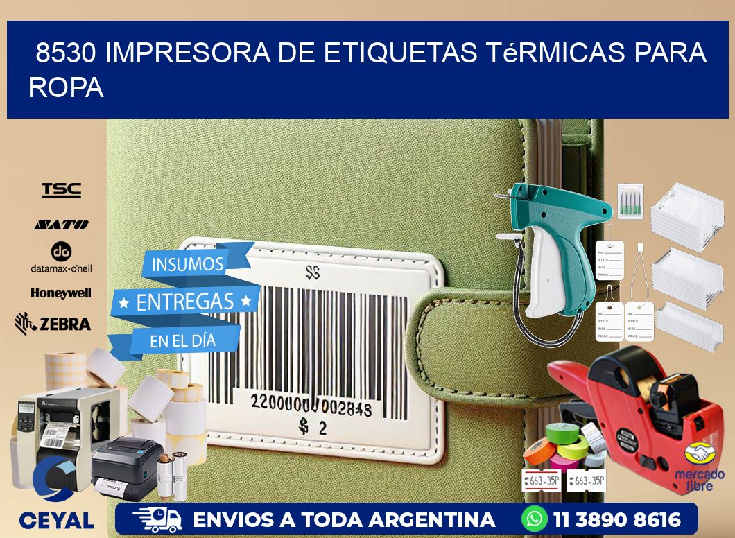 8530 impresora de etiquetas térmicas para ropa