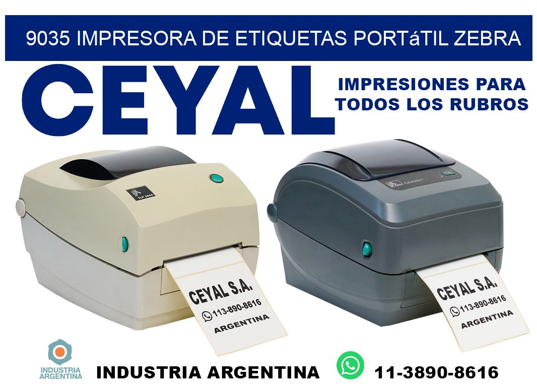 9035 impresora de etiquetas portátil Zebra