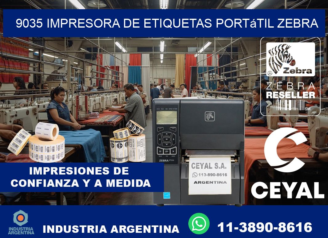9035 impresora de etiquetas portátil Zebra