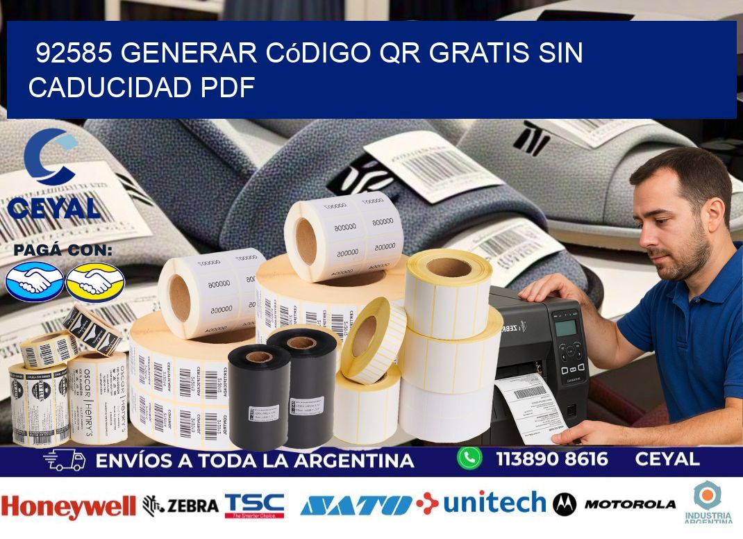 92585 Generar código QR gratis sin caducidad PDF