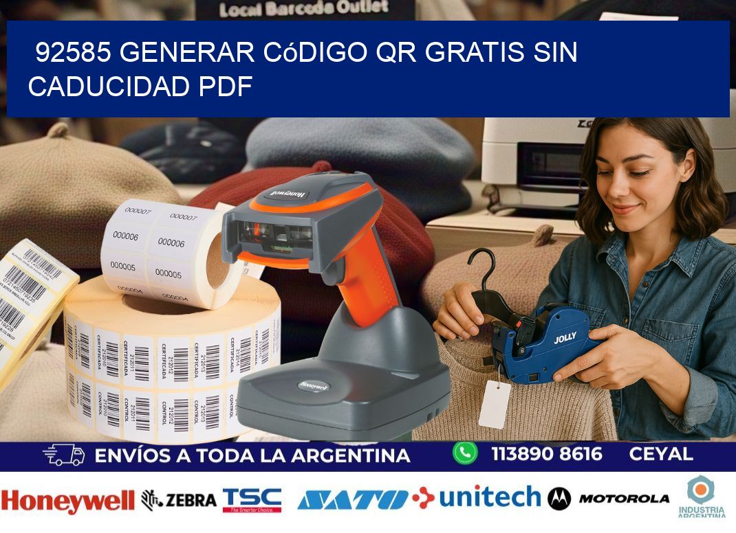 92585 Generar código QR gratis sin caducidad PDF
