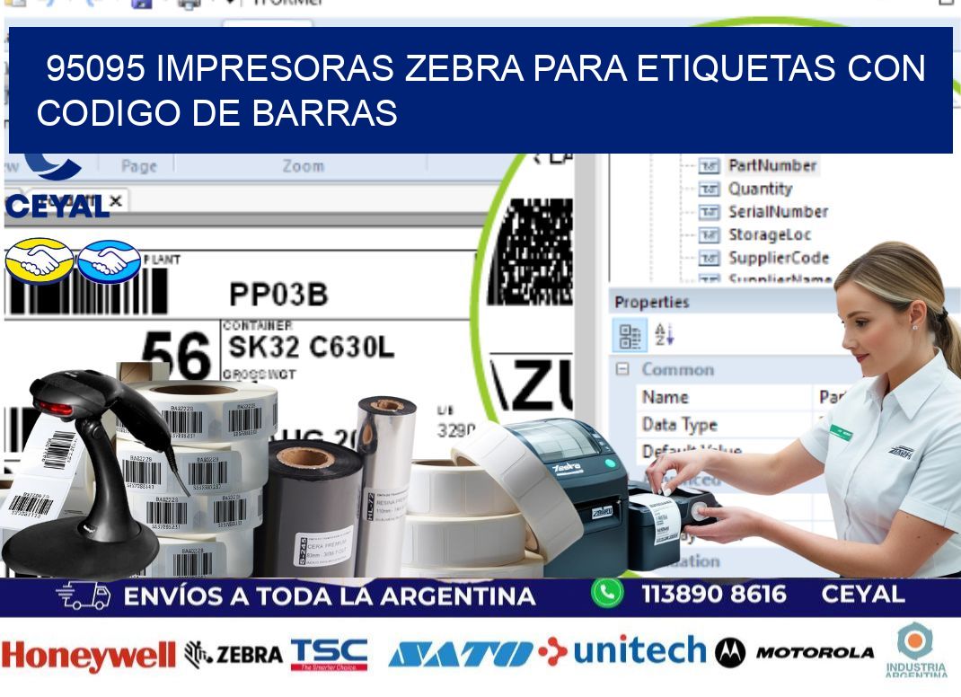 95095 impresoras zebra para etiquetas con codigo de barras
