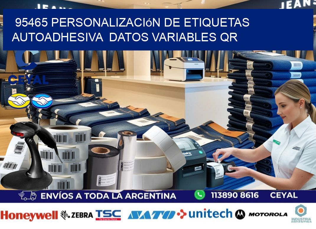 95465 Personalización de etiquetas autoadhesiva  datos variables QR