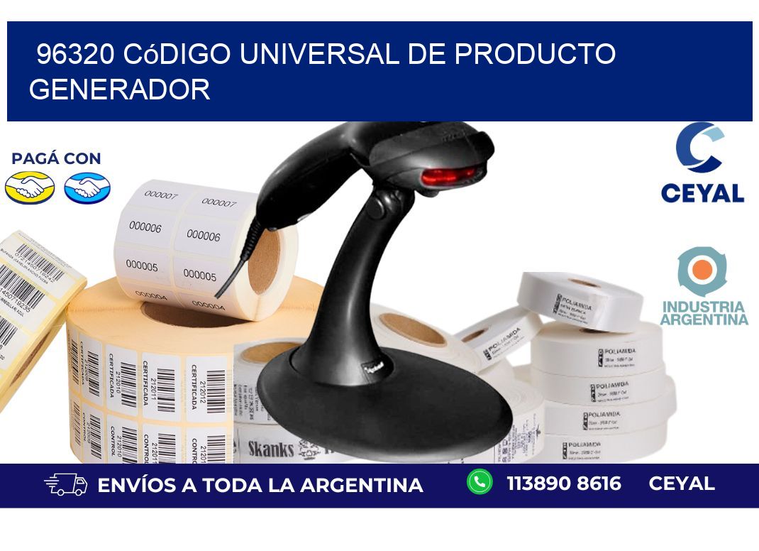 96320 Código universal de producto generador