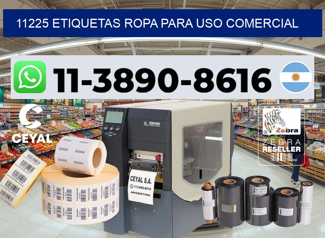 11225 Etiquetas ropa para uso comercial