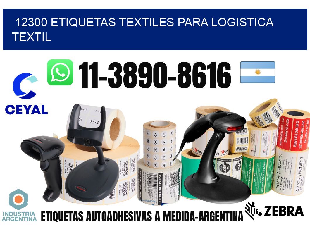 12300 Etiquetas textiles para logistica textil