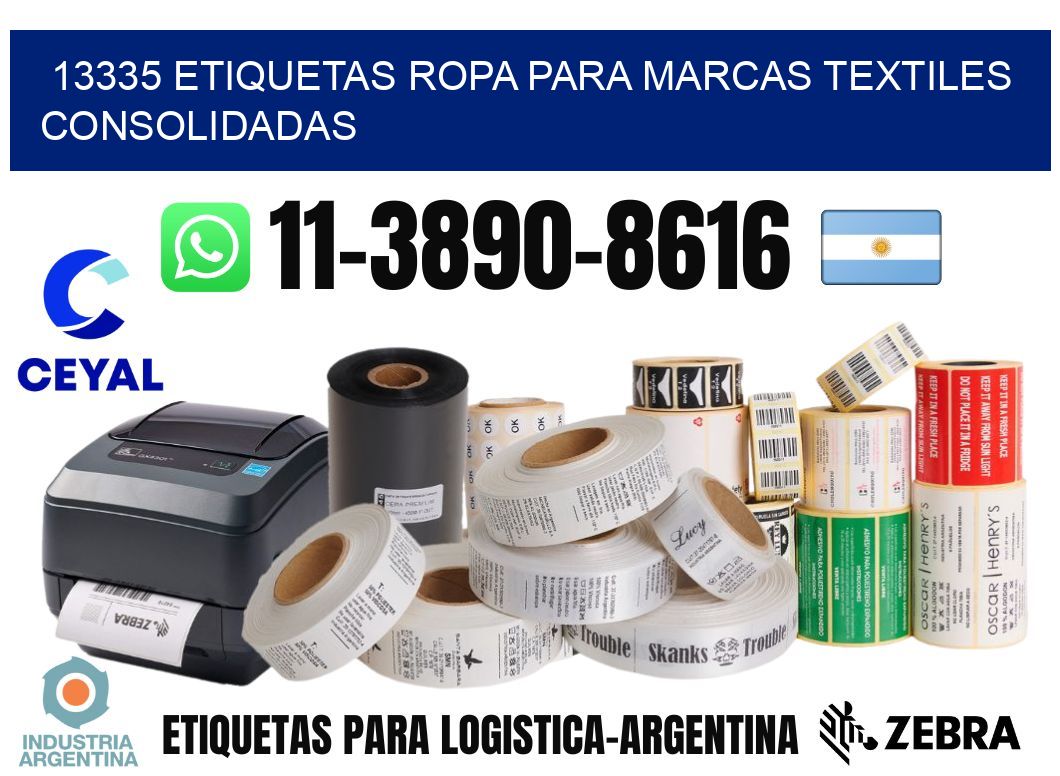 13335 Etiquetas ropa para marcas textiles consolidadas