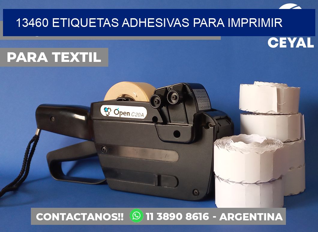 13460 etiquetas adhesivas para imprimir