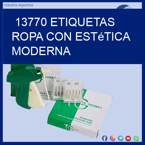 13770 Etiquetas ropa con estética moderna