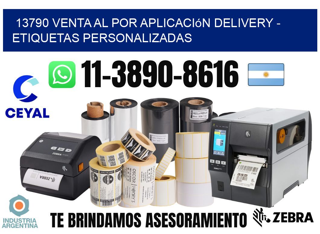 13790 Venta al Por Aplicación delivery - Etiquetas Personalizadas