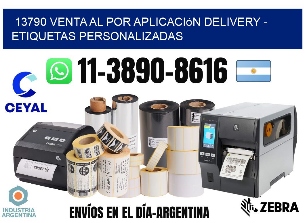 13790 Venta al Por Aplicación delivery - Etiquetas Personalizadas