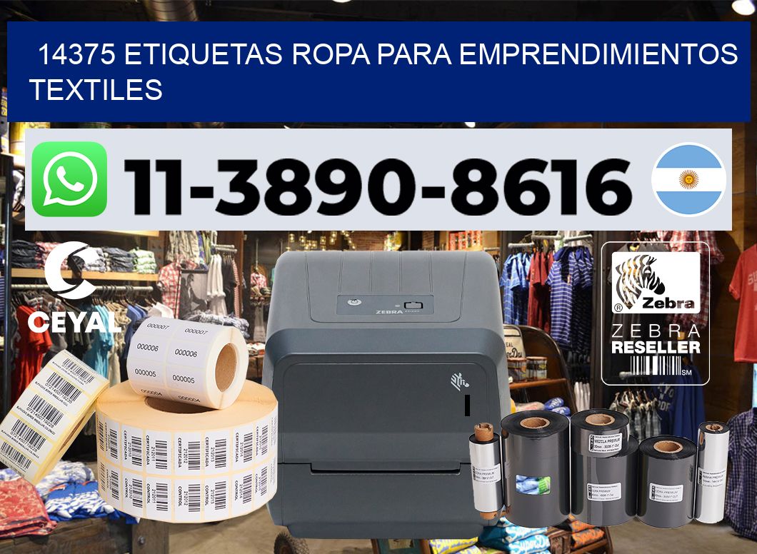 14375 Etiquetas ropa para emprendimientos textiles