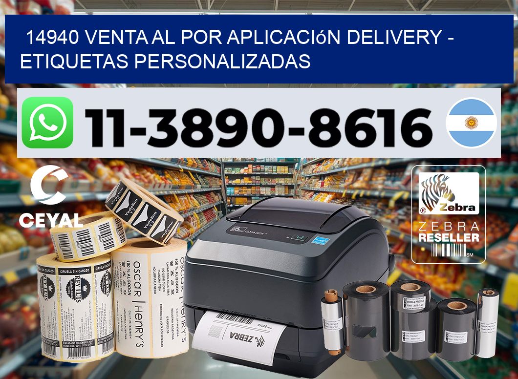 14940 Venta al Por Aplicación delivery – Etiquetas Personalizadas