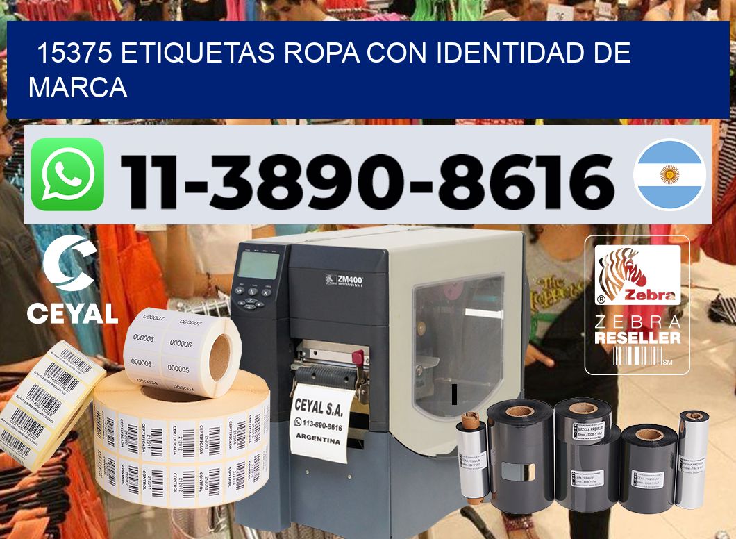 15375 Etiquetas ropa con identidad de marca