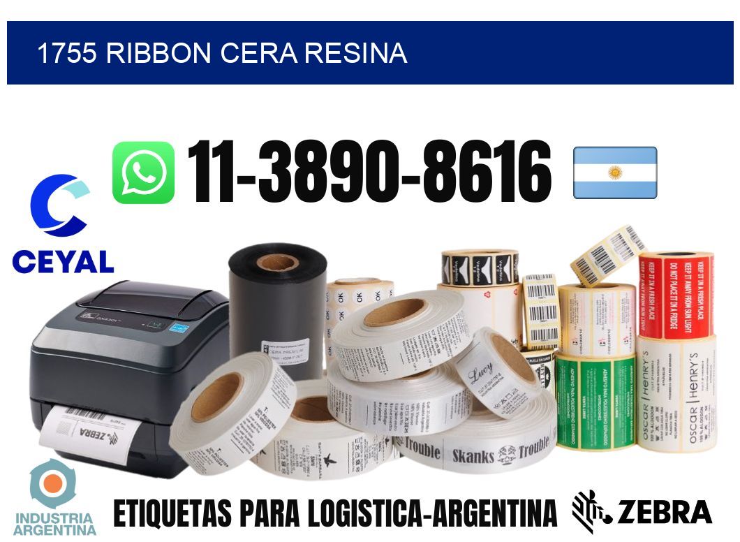 1755 ribbon cera resina