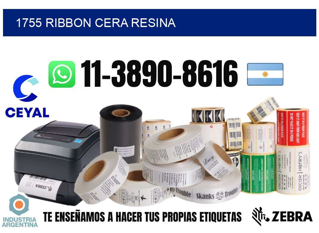 1755 ribbon cera resina