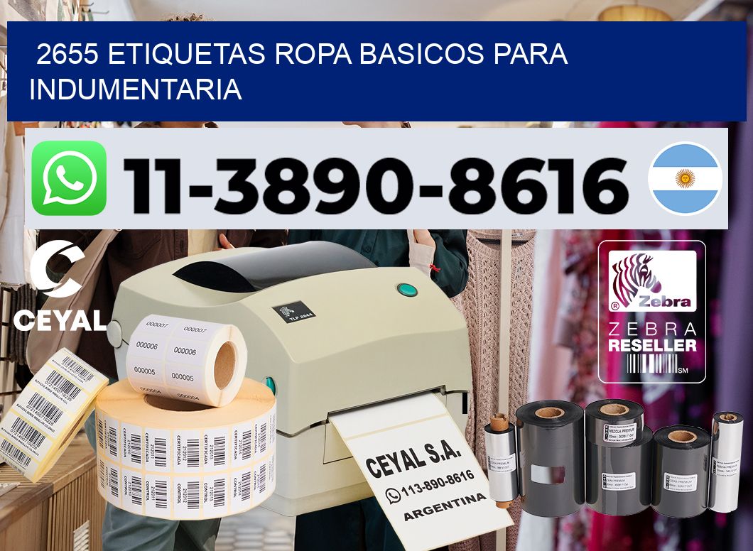 2655 Etiquetas ropa basicos para indumentaria