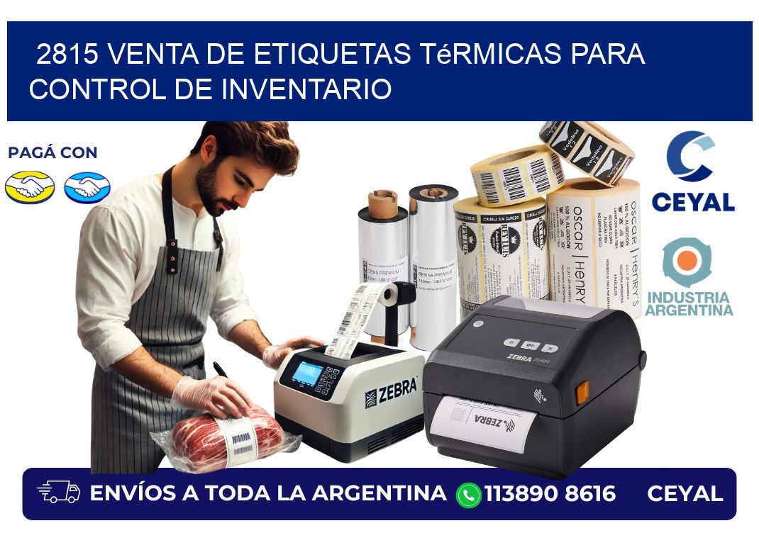 2815 venta de etiquetas térmicas para control de inventario