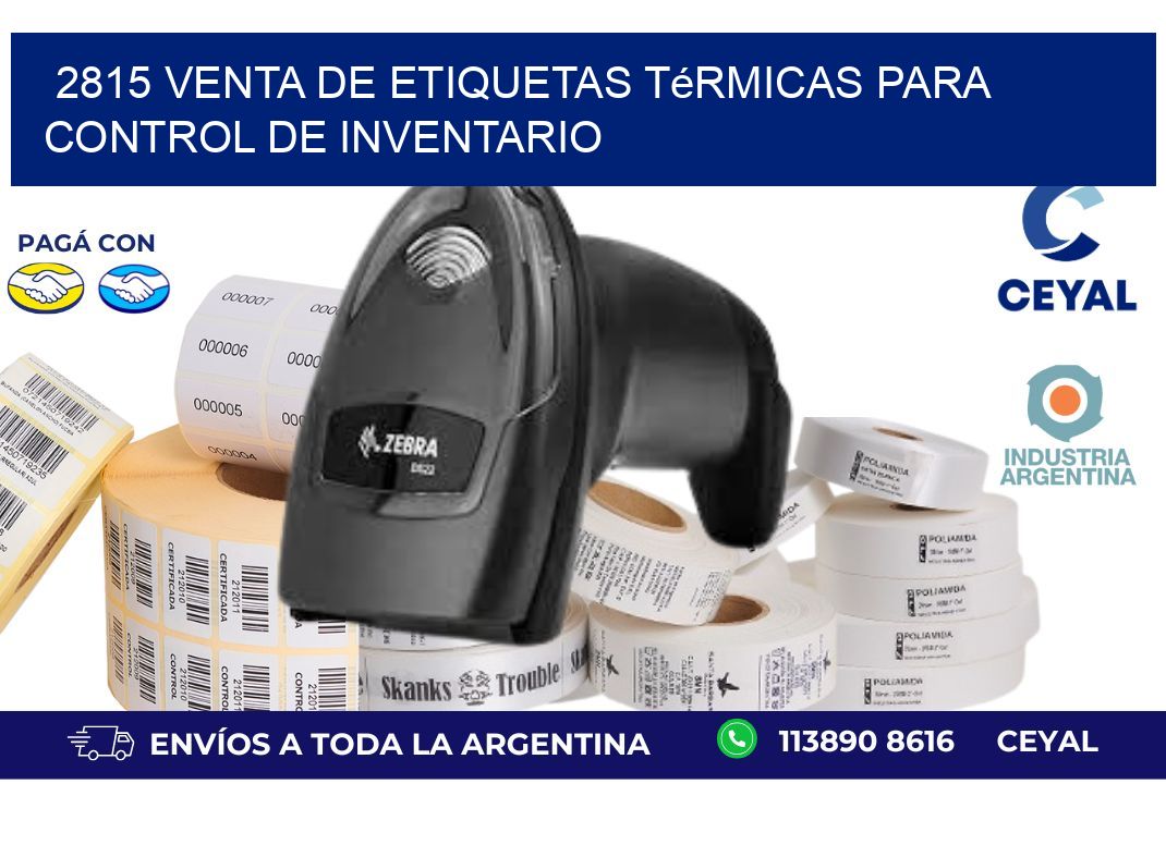 2815 venta de etiquetas térmicas para control de inventario
