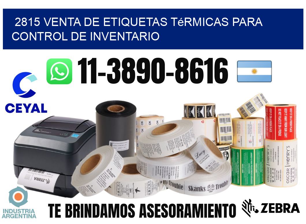 2815 venta de etiquetas térmicas para control de inventario