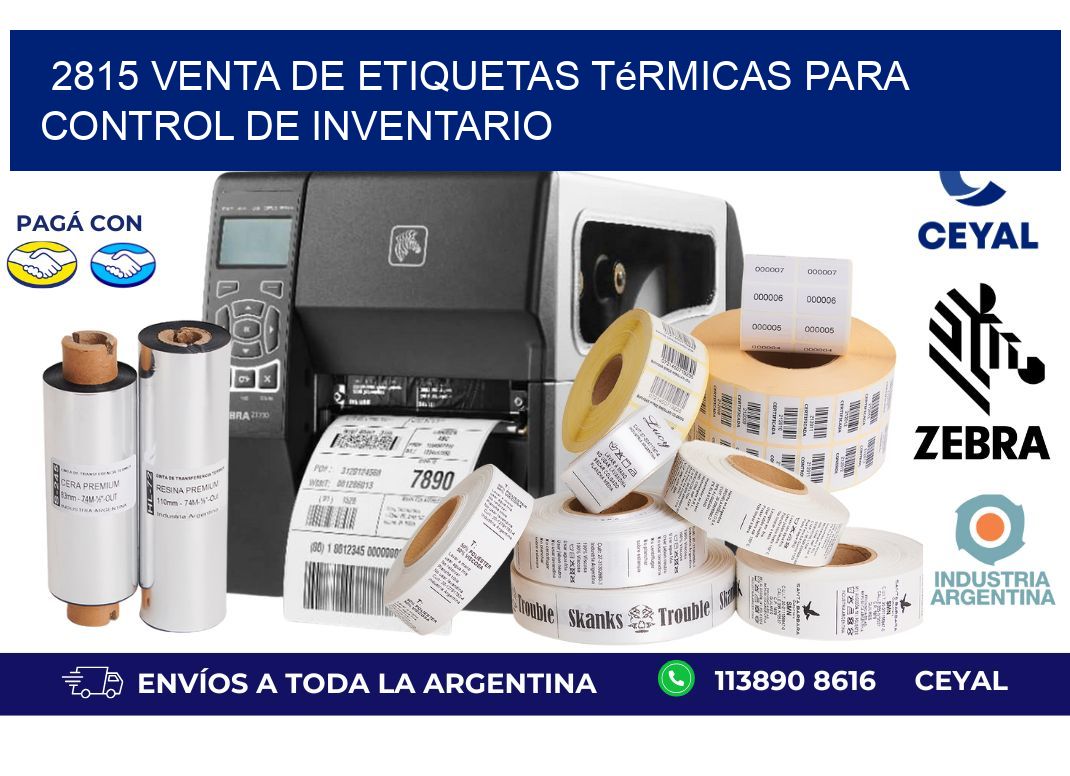 2815 venta de etiquetas térmicas para control de inventario