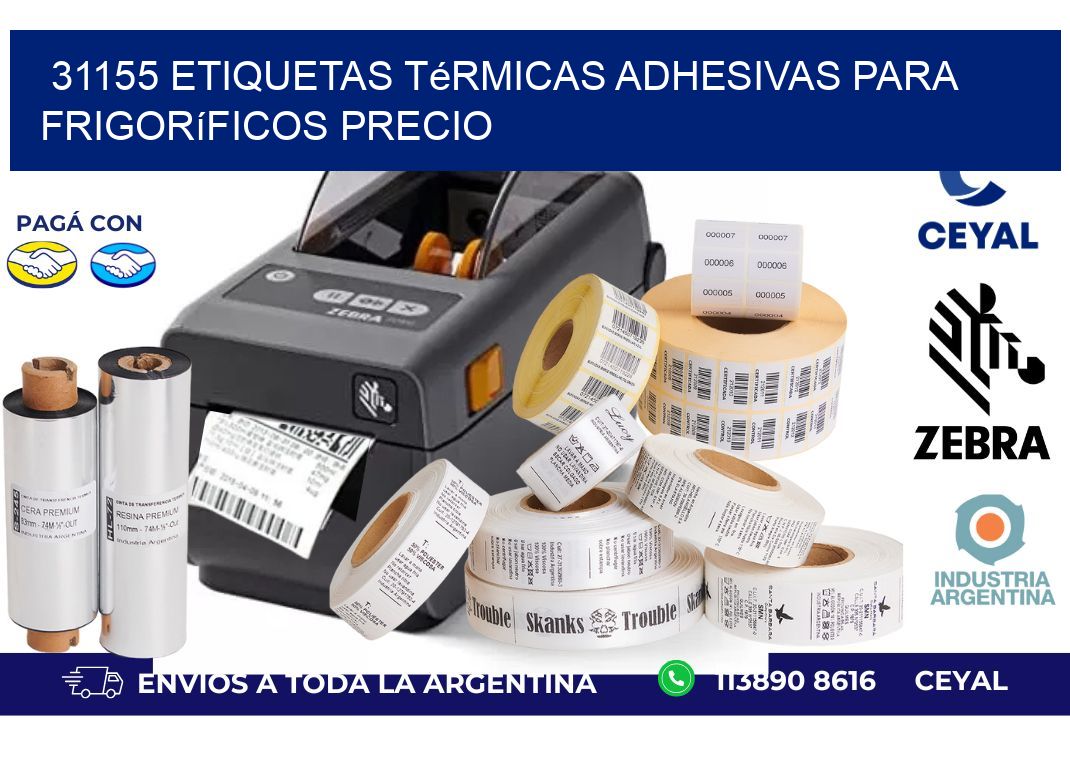 31155 etiquetas térmicas adhesivas para frigoríficos precio
