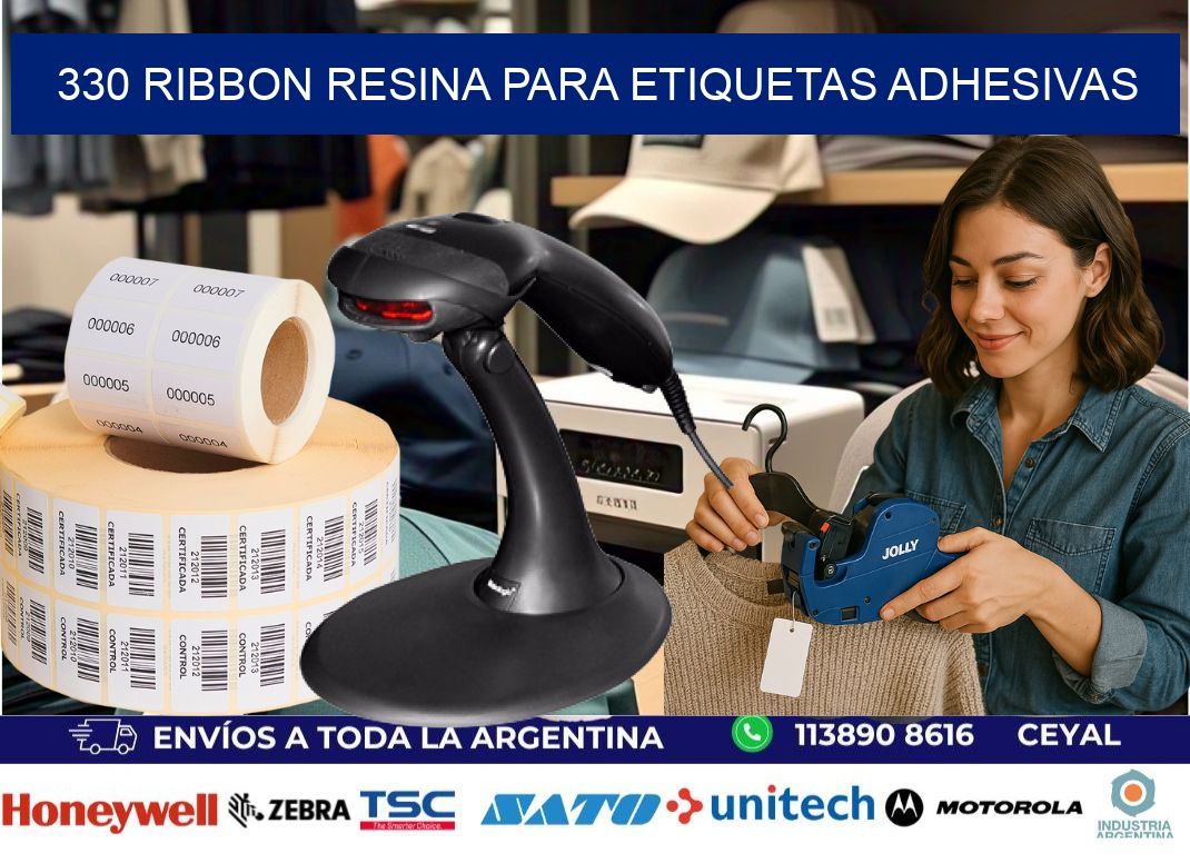 330 ribbon resina para etiquetas adhesivas
