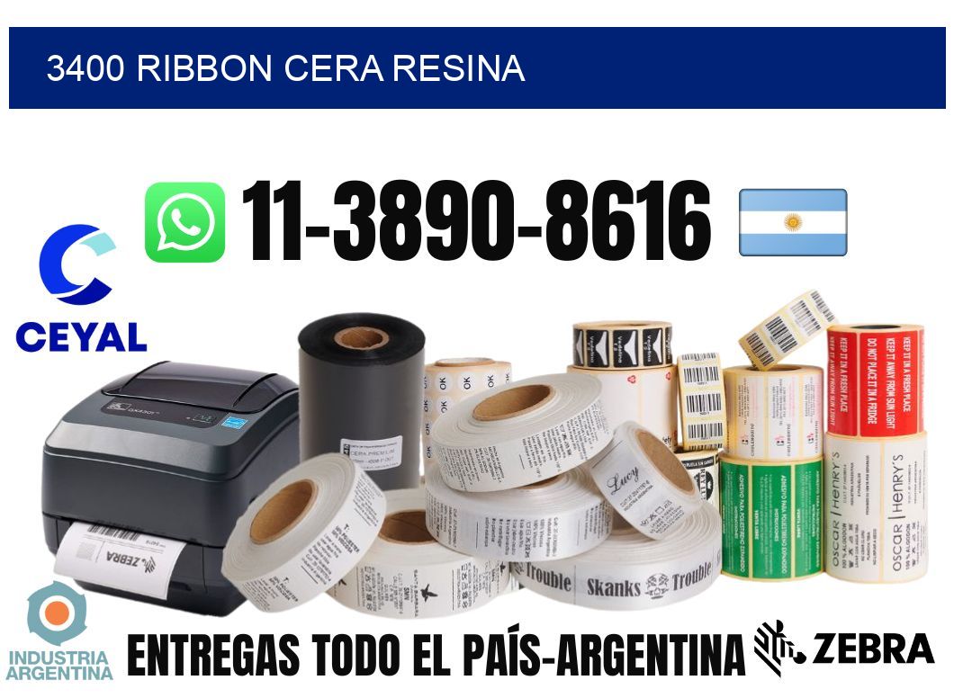 3400 ribbon cera resina