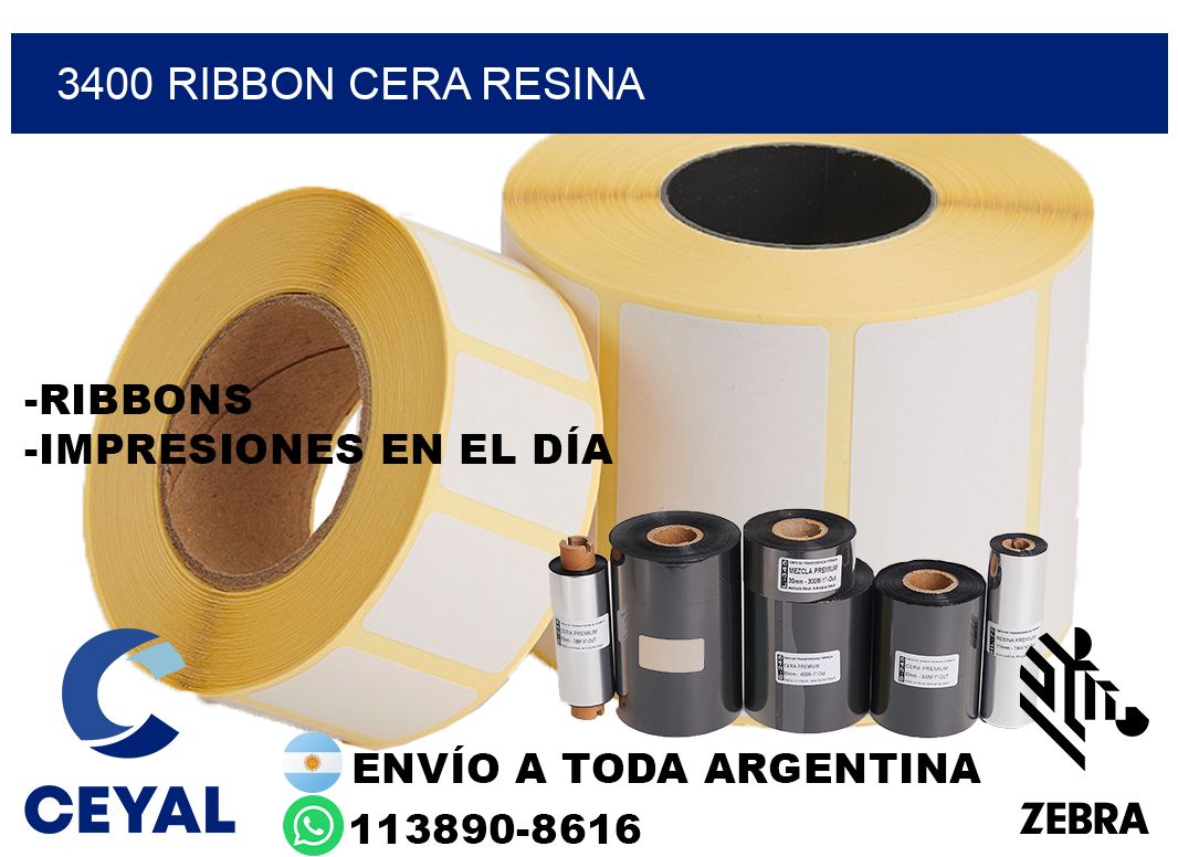 3400 ribbon cera resina